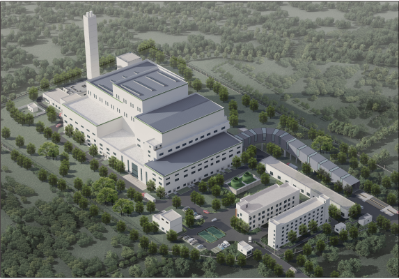平邑楹能垃圾焚燒發電廠設計效果圖